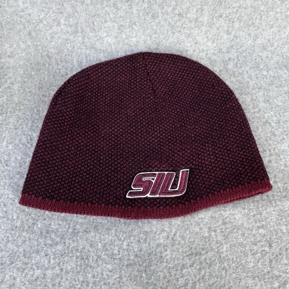 Southern Illinois University SIU Salukis Beanie Hat Maroon Knit Cap
